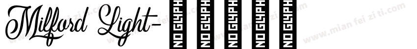Milford Light字体转换